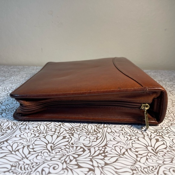 Franklin Quest Full Grain Aniline Leather Made in the USA Binder - Picture 4 of 15